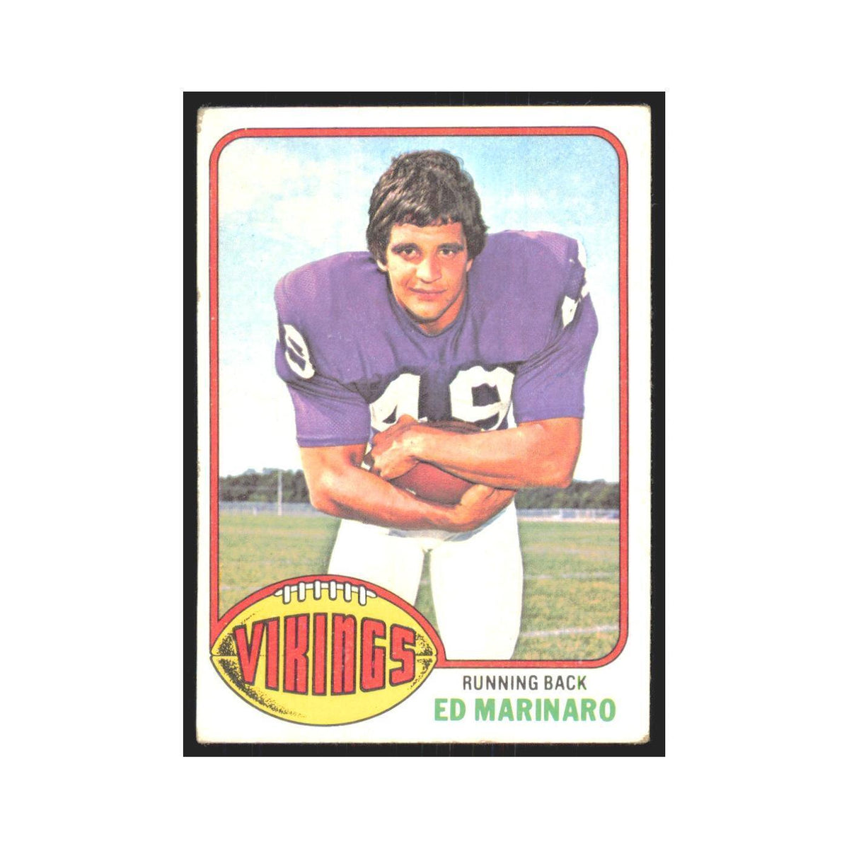 Ed Marinaro 1976 Topps #419 Minnesota Vikings Football Card EX