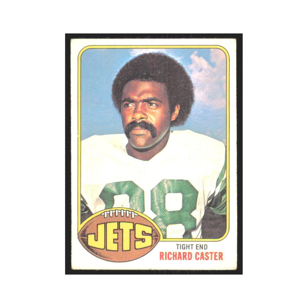 Richard Caster 1976 Topps #244 New York Jet Football Card EX