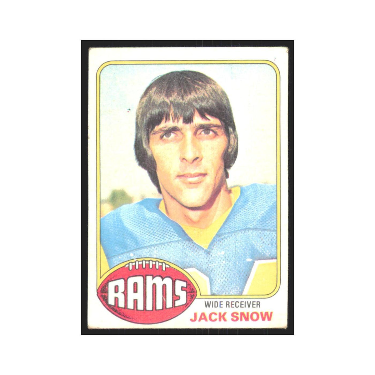 Jack Snow 1976 Topps #401 Los Angeles Rams Football Card EX