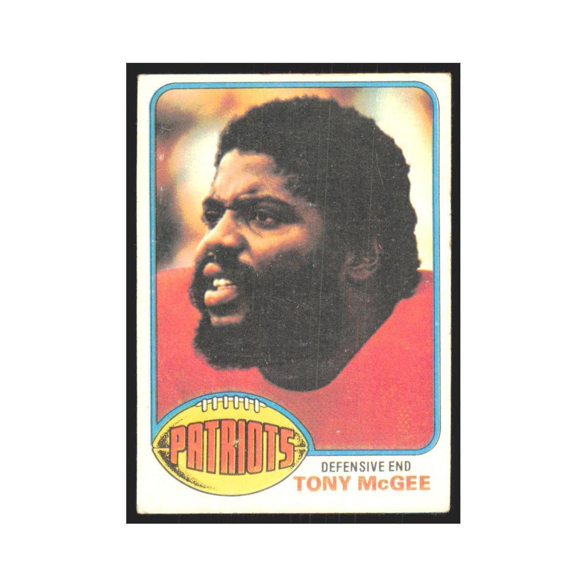Tony McGee 1976 Topps #224 New England Patriots Football Card EX