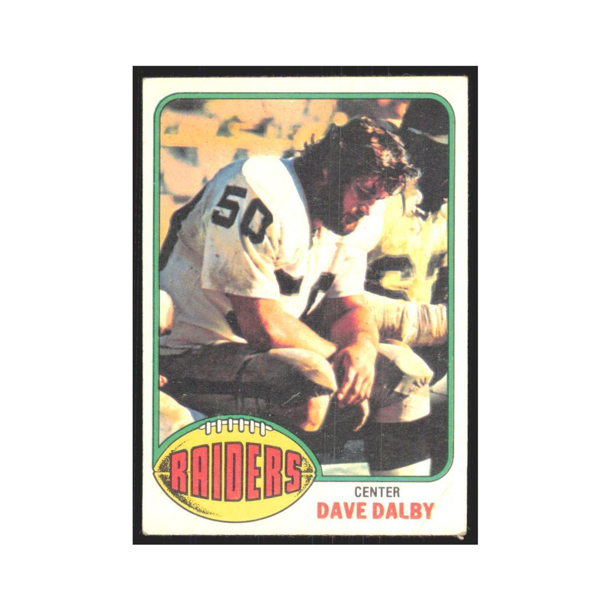 Dave Dalby 1976 Topps #112 Oakland Raiders Football Card EX