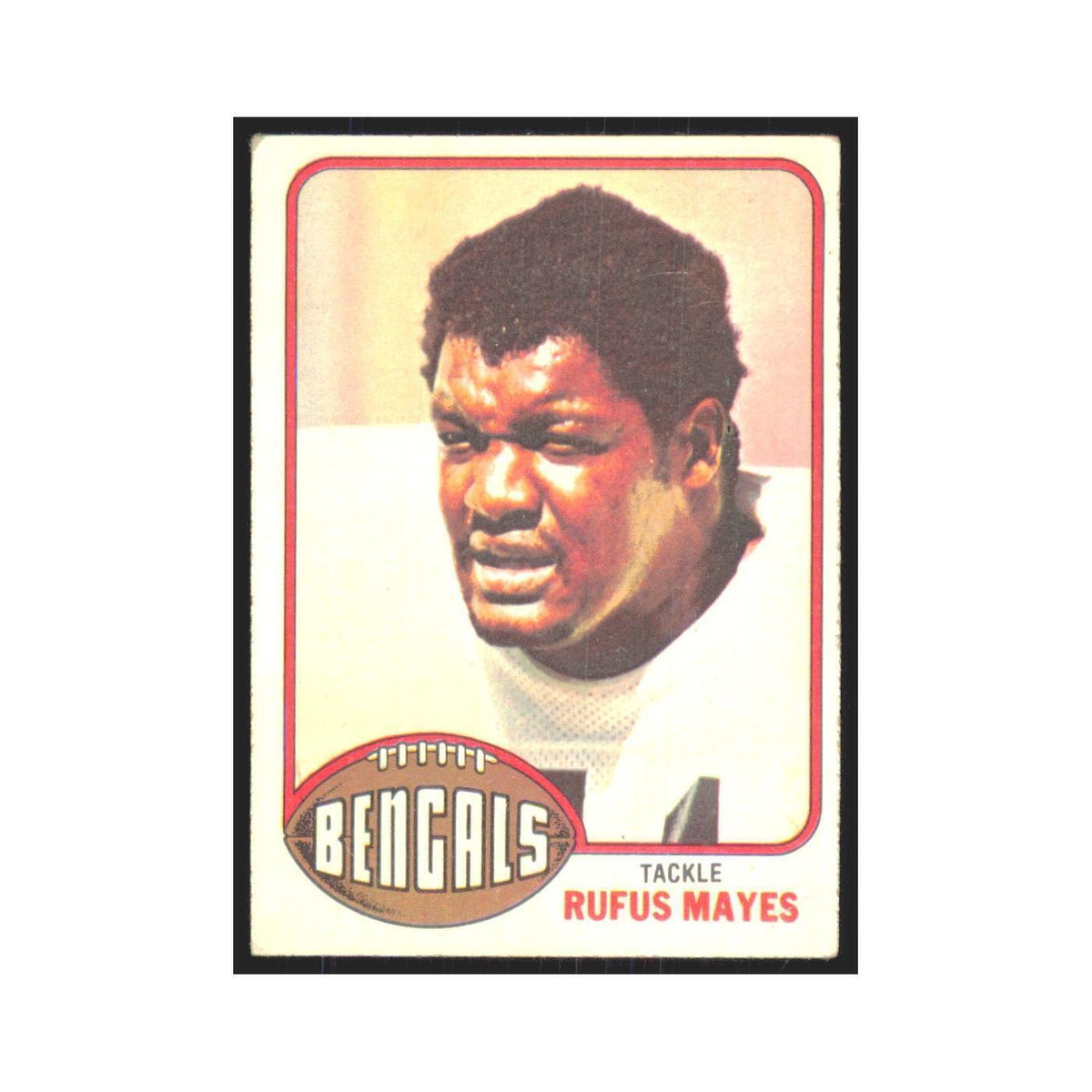Rufus Mayes 1976 Topps #391 Cincinnati Bengals Football Card EX