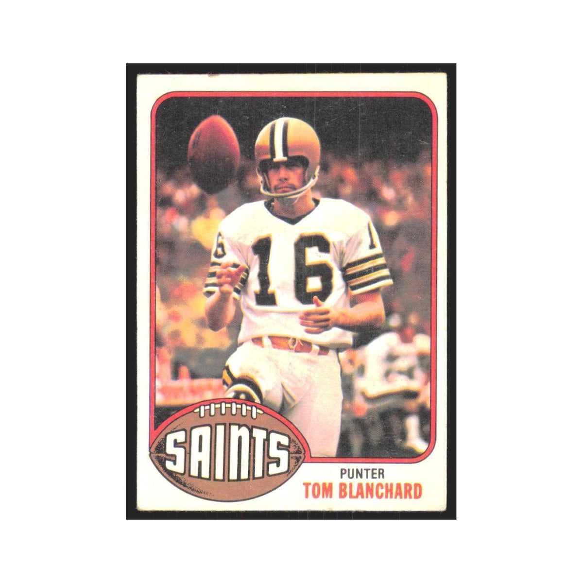 Tom Blanchard 1976 Topps #431 New Orleans Saints Football Card EX