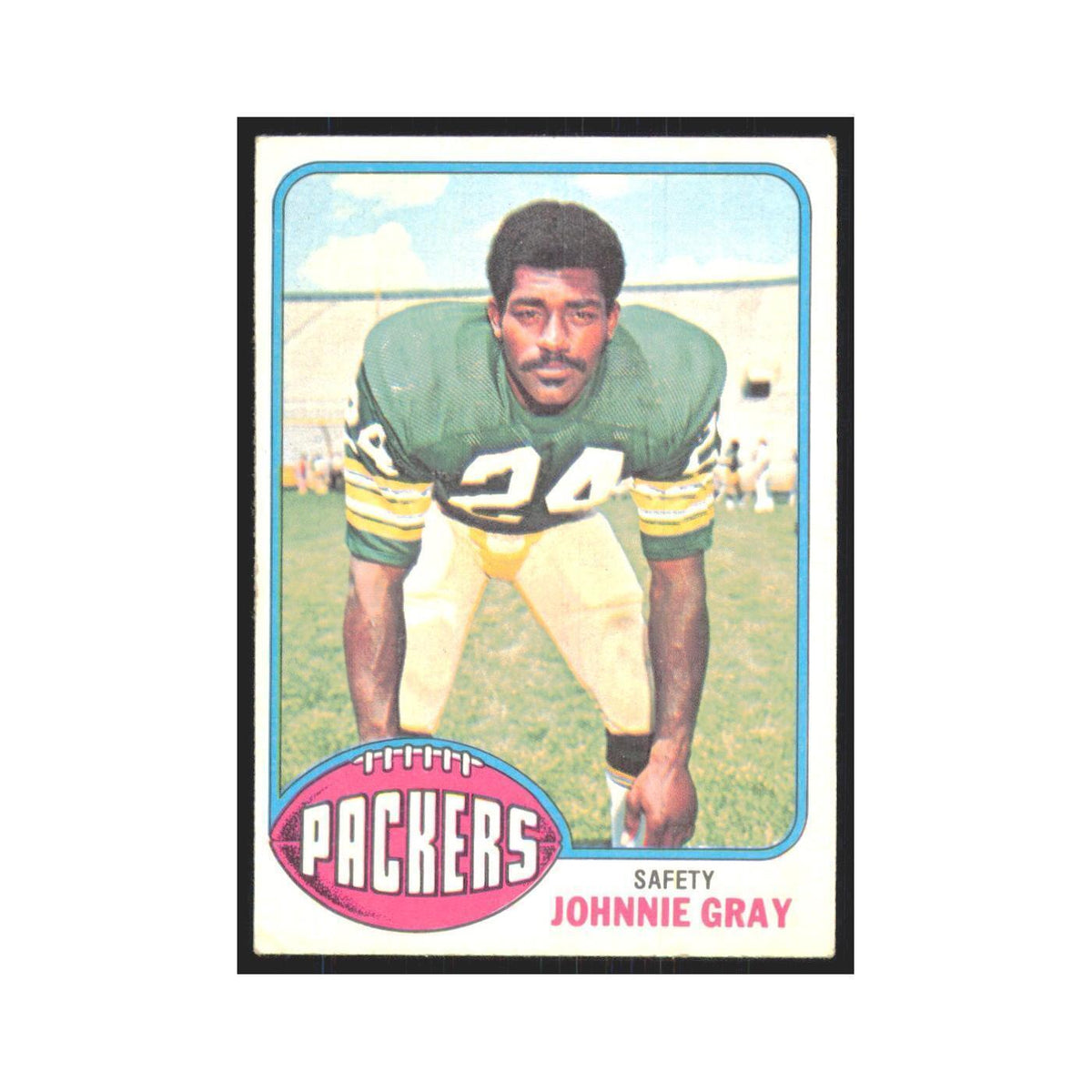 Johnnie Gray 1976 Topps #41 Green Bay Packers Football Card EX