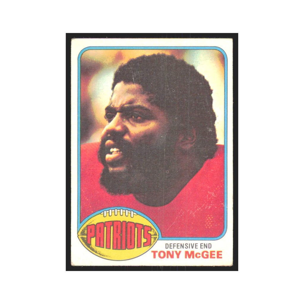 Tony McGee 1976 Topps #224 New England Patriots Football Card EX