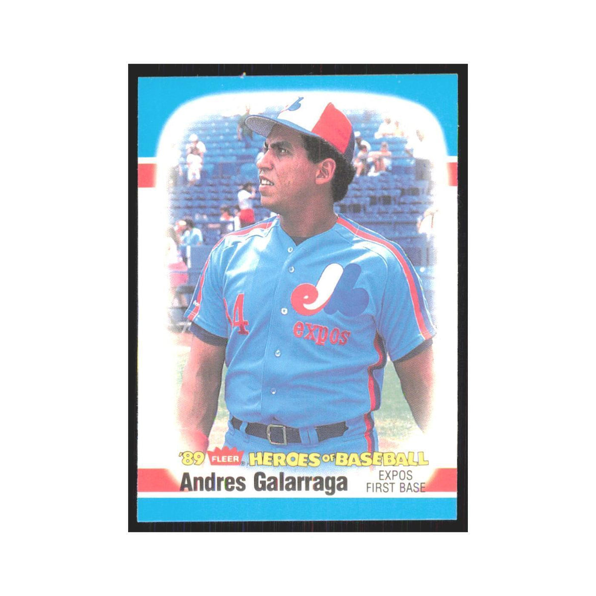 Andres Galarraga 1989 Fleer Heroes of Baseball #16.0 Montreal Expos NM