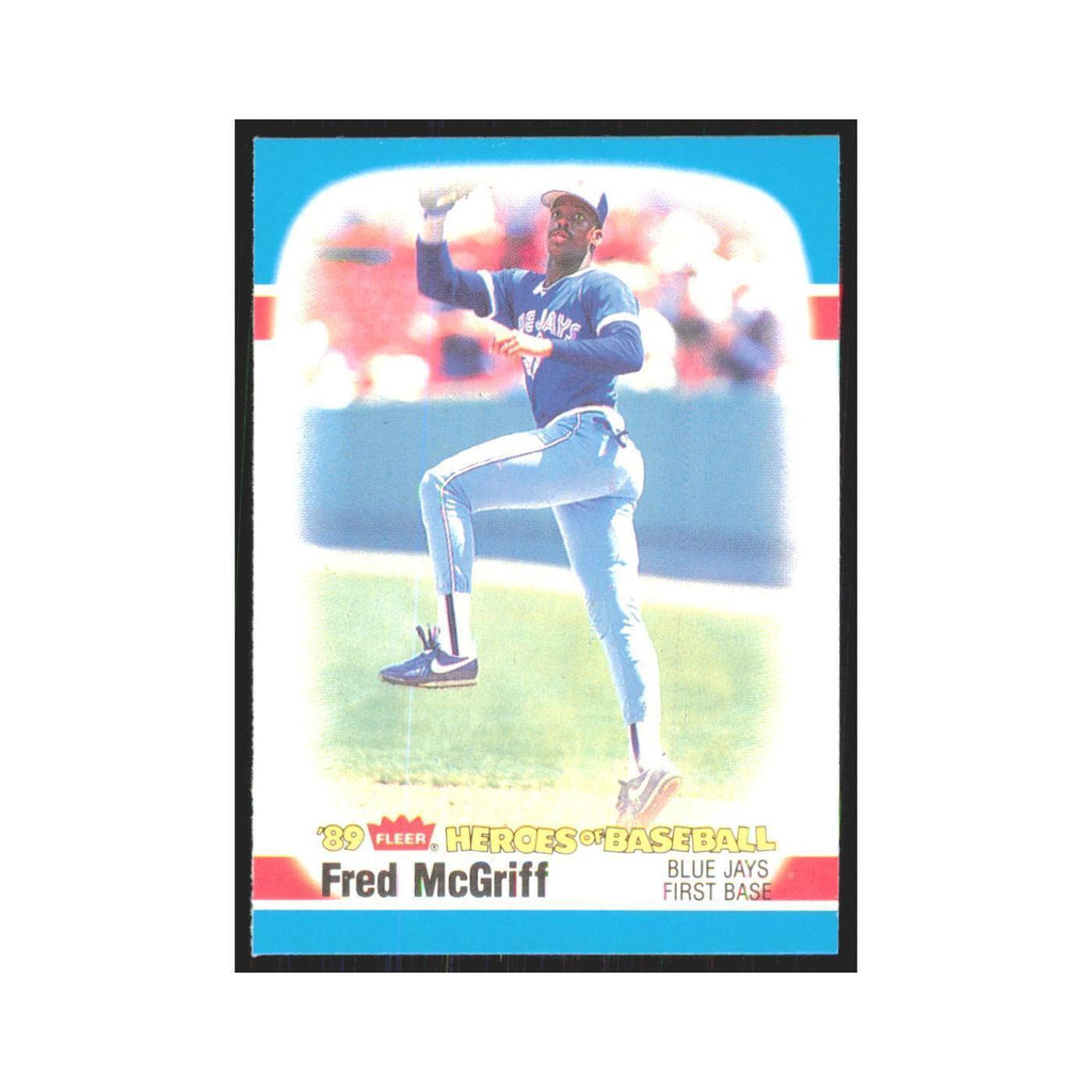Fred McGriff 1989 Fleer Heroes of Baseball #27.0 Toronto Blue Jays NM