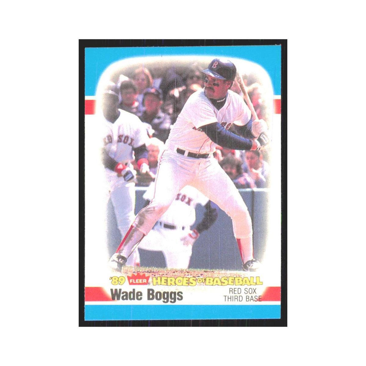 Wade Boggs 1989 Fleer Heroes of Baseball #2.0 Boston Red Sox Baseball Card NM