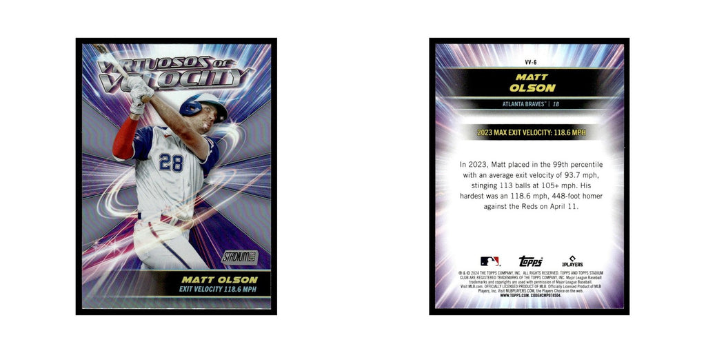 Matt Olson 2024 Topps Stadium Club #VV-6 Baseball Card NM