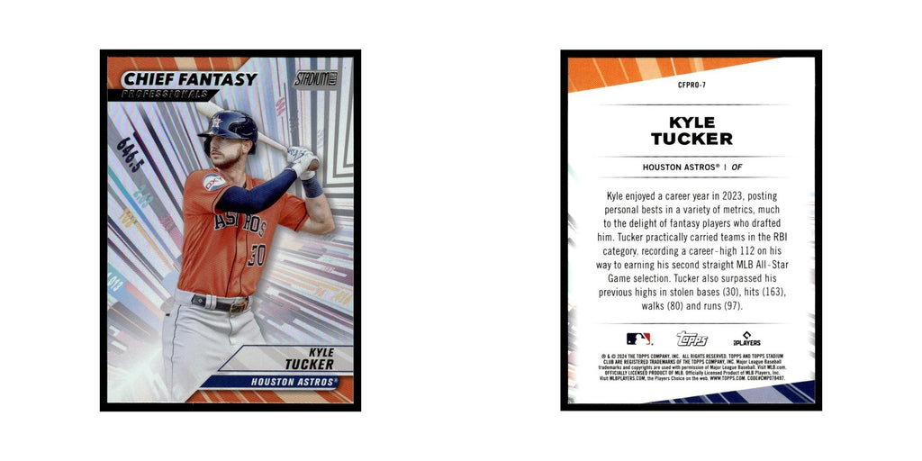 Kyle Tucker 2024 Topps Stadium Club #CFPRO-7 Baseball Card NM