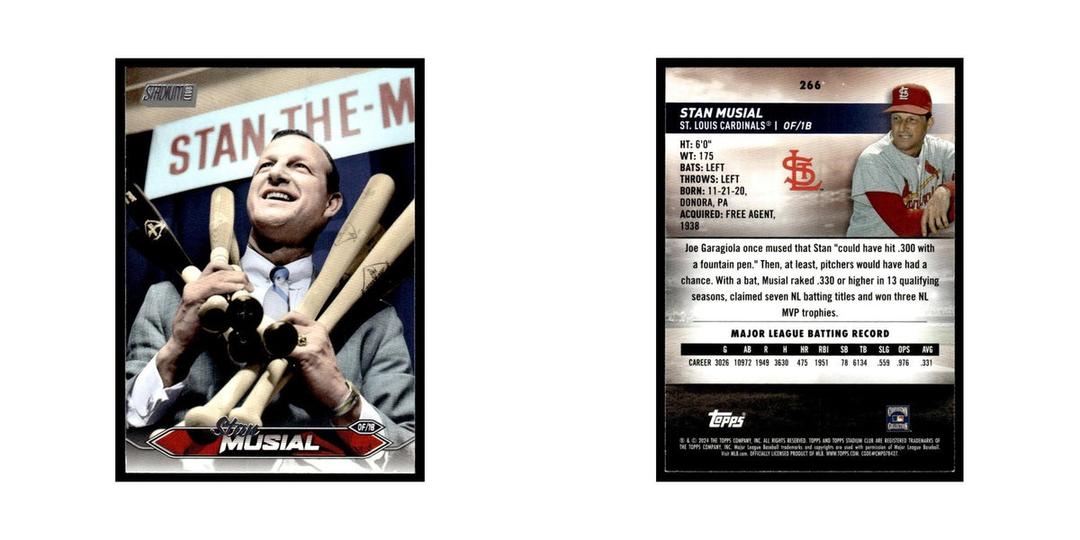 Stan Musial 2024 Topps Stadium Club #266 Baseball Card NM