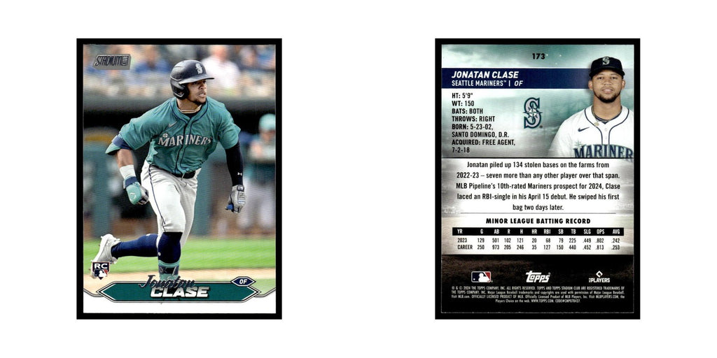 Jonatan Clase Rookie 2024 Topps Stadium Club #173 Baseball Card NM