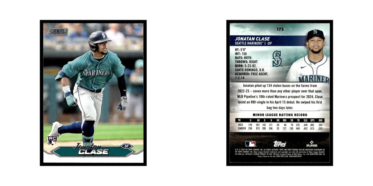 Jonatan Clase Rookie 2024 Topps Stadium Club #173 Baseball Card NM