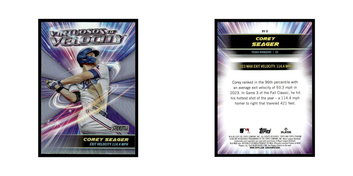 Corey Seager 2024 Topps Stadium Club #VV-9 Baseball Card NM