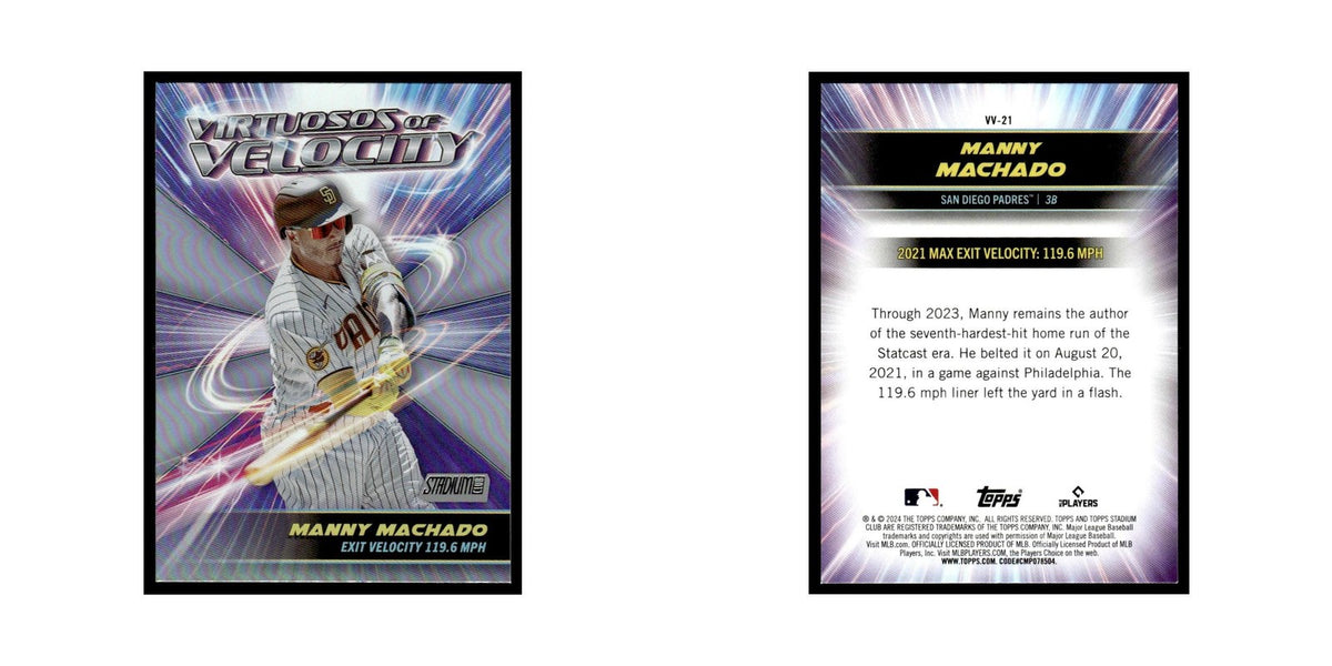 Manny Machado 2024 Topps Stadium Club #VV-21 Baseball Card NM