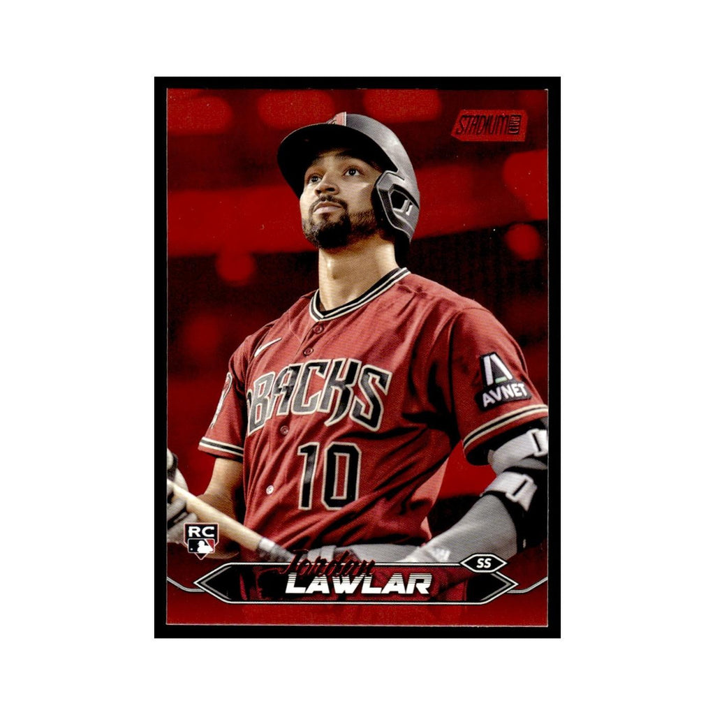 Jordan Lawlar Rookie 2024 Topps Stadium Club Red #12 Baseball Card NM