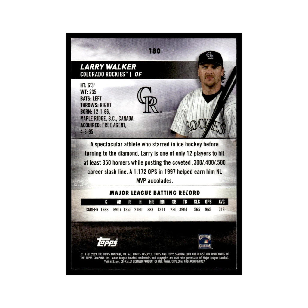 Larry Walker 2024 Topps Stadium Club #180 Baseball Card NM
