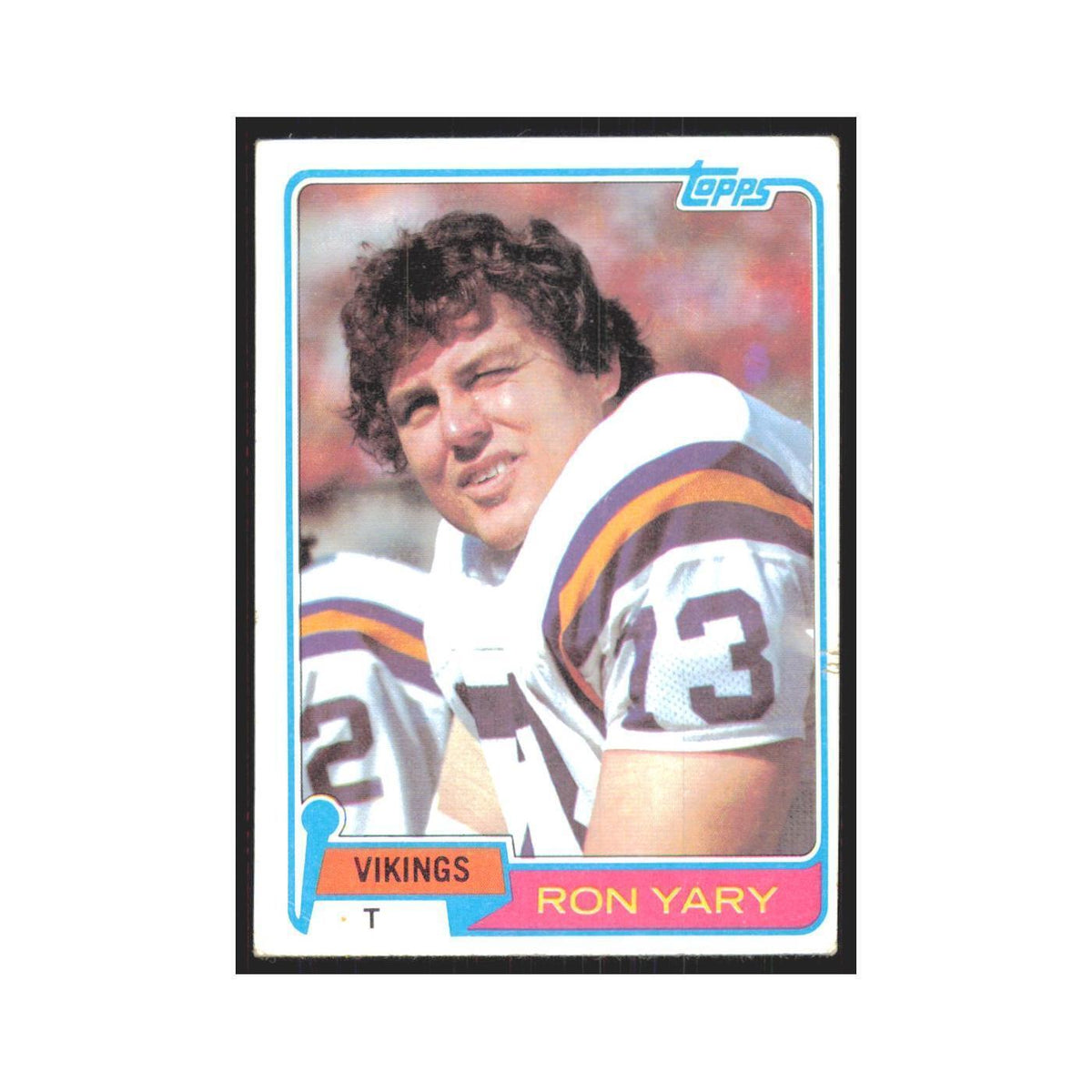 Ron Yary 1981 Topps #402 Minnesota Vikings Football Card NM