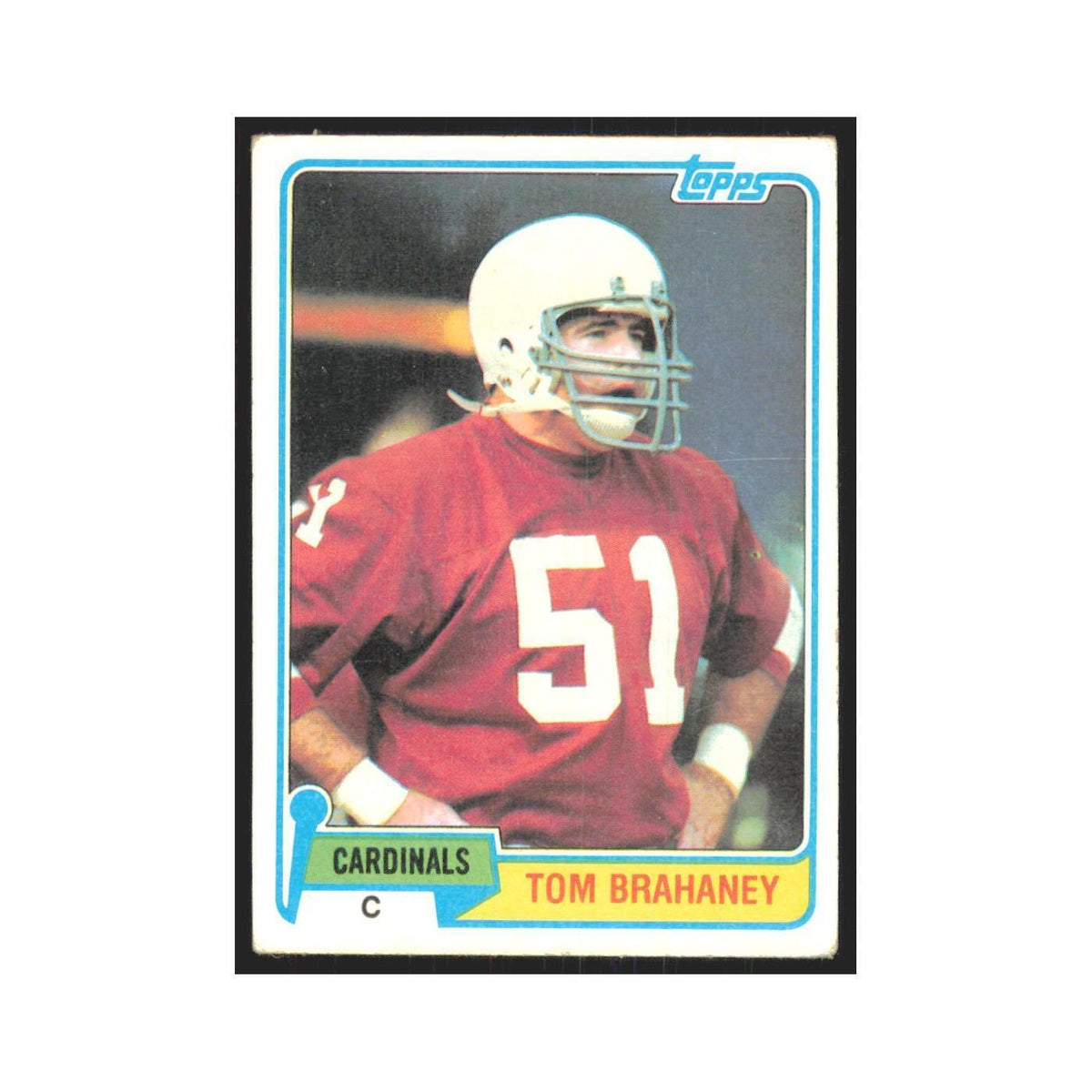Tom Brahaney 1981 Topps #178 St. Louis Cardinals Football Card NM