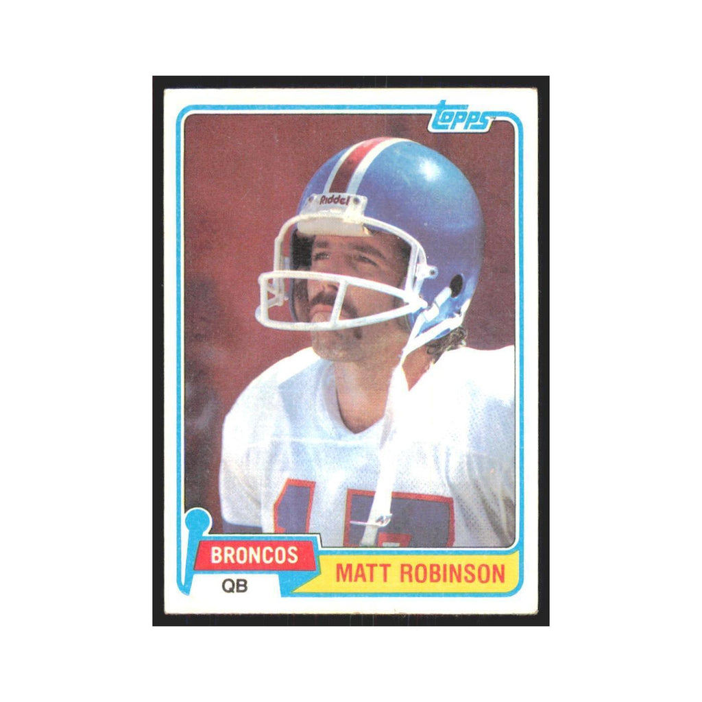 Matt Robinson 1981 Topps #223 Denver Broncos Football Card NM