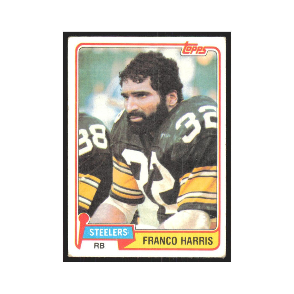 Franco Harris 1981 Topps #220 Pittsburgh Steelers Football Card NM