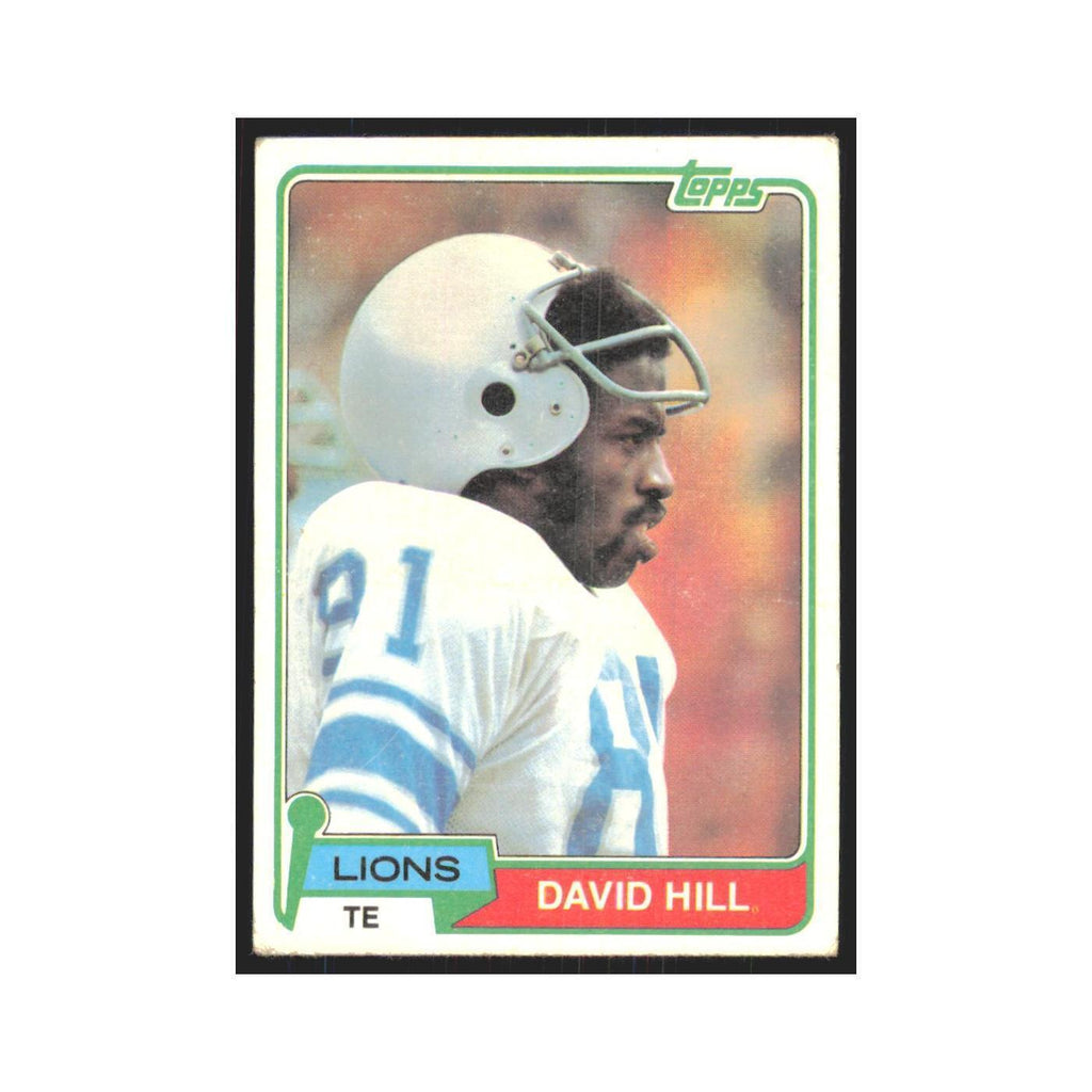 David Hill 1981 Topps #485 Detroit Lions Football Card NM