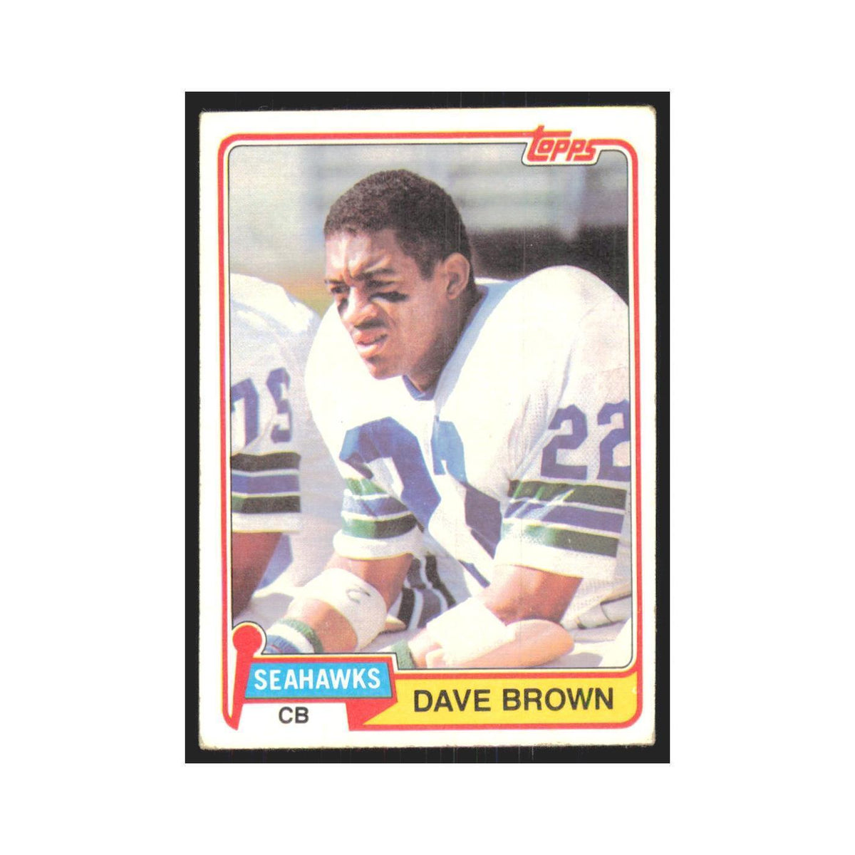 Dave Brown 1981 Topps #167 Seattle Seahawks Football Card NM