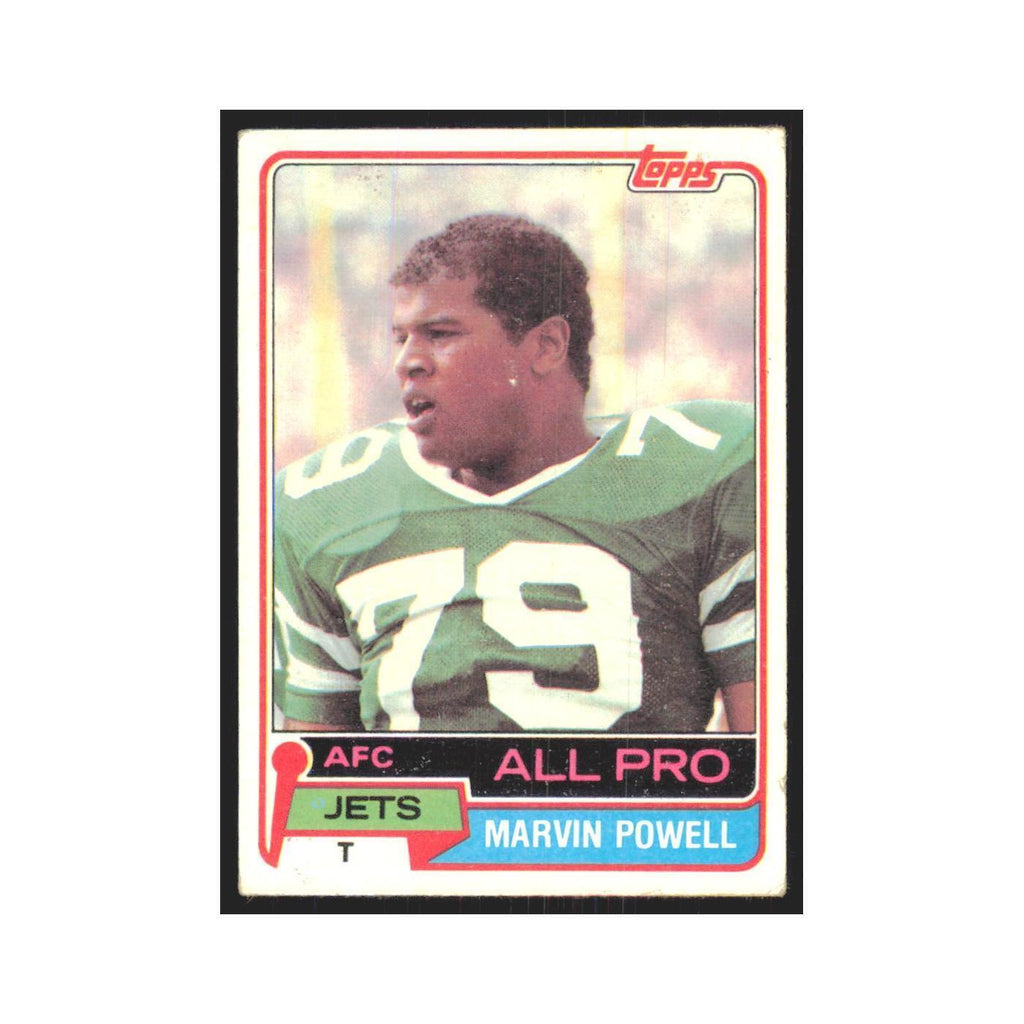 Marvin Powell 1981 Topps #460 New York Jets Football Card NM