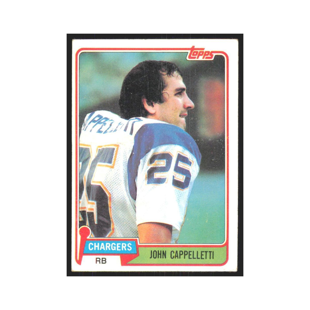 John Cappelletti 1981 Topps #337 San Diego Chargers Football Card NM