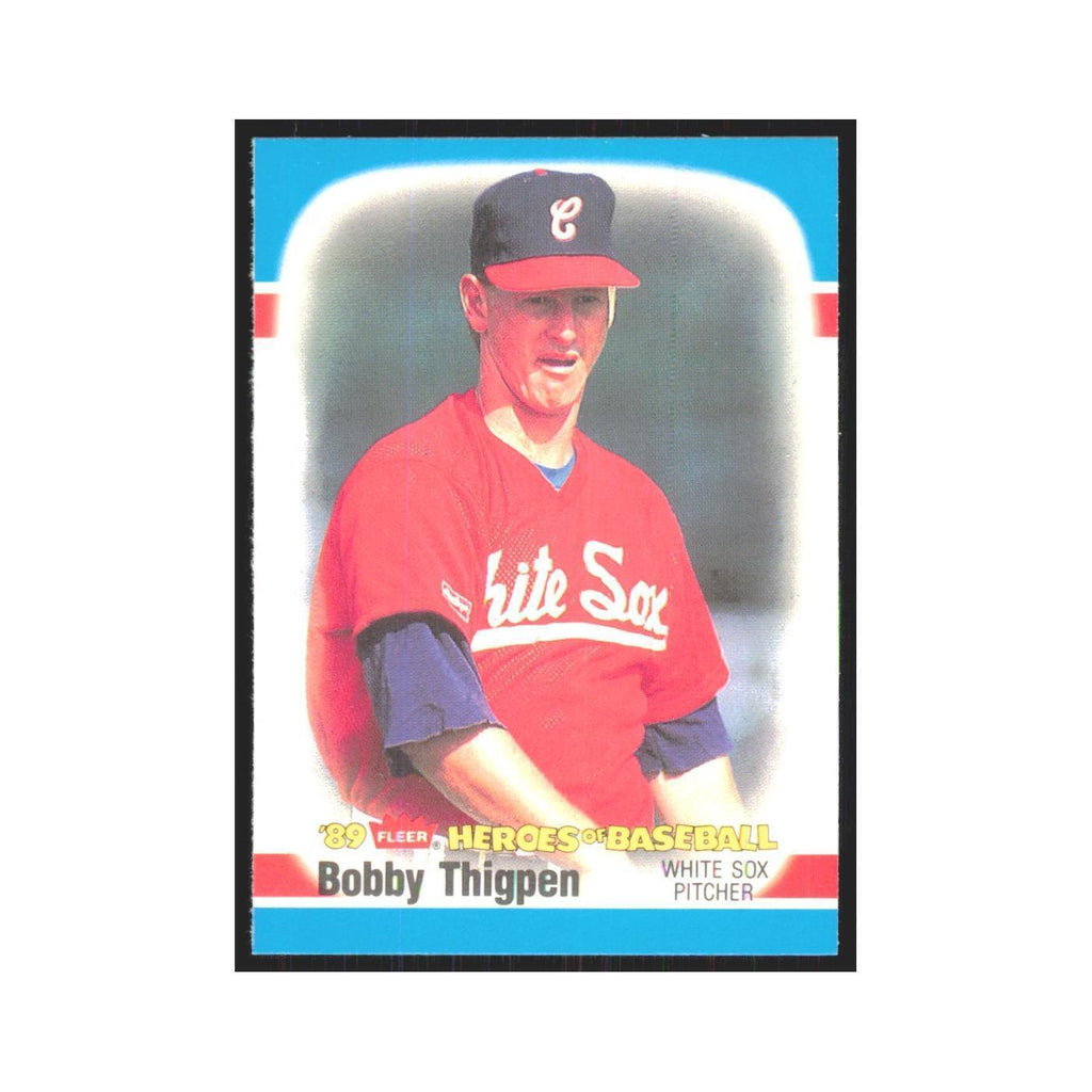 Bobby Thigpen 1989 Fleer Heroes of Baseball #39.0 Chicago White Sox NM