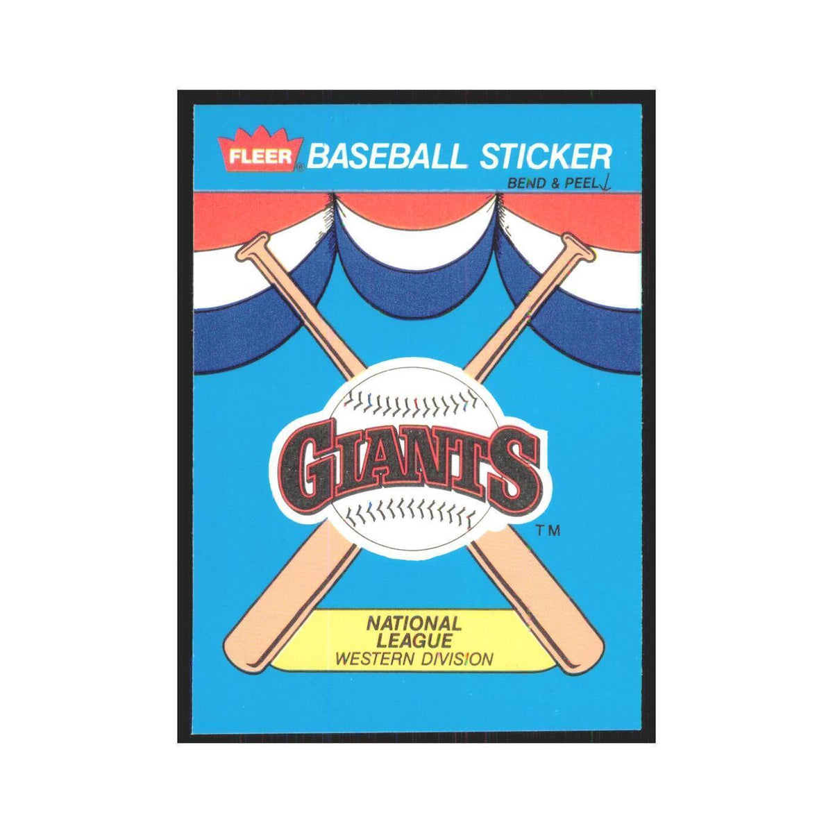 Team History 1989 Fleer Heroes of Baseball #nan San Francisco Giants NM