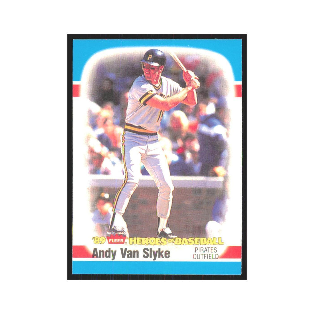 Andy Van Slyke 1989 Fleer Heroes of Baseball #41.0 Pittsburgh Pirates NM