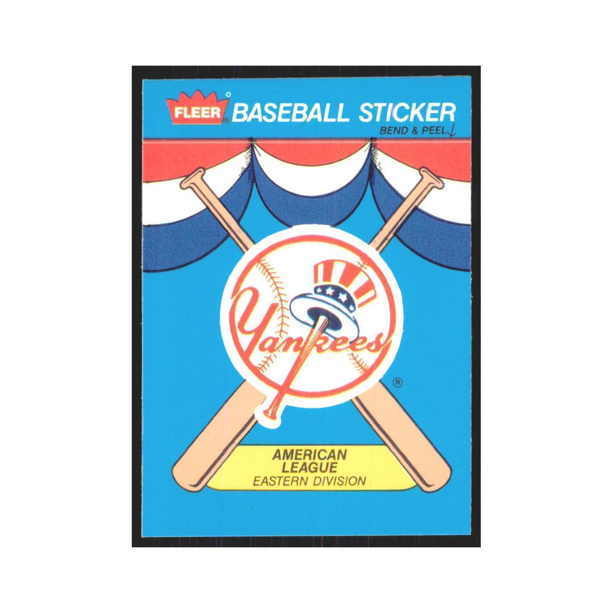 Team History 1989 Fleer Heroes of Baseball #nan New York Yankees NM