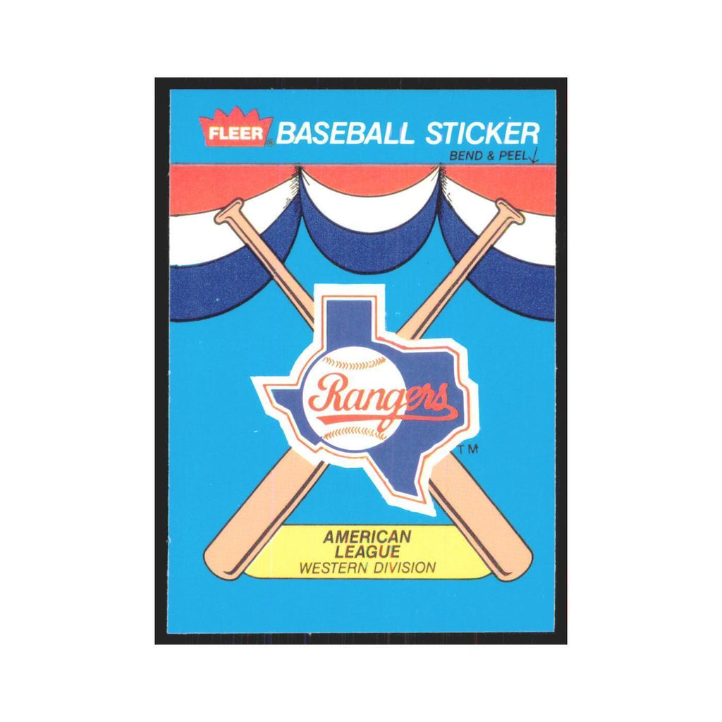 Team History 1989 Fleer Heroes of Baseball #nan Texas Rangers Baseball Card NM