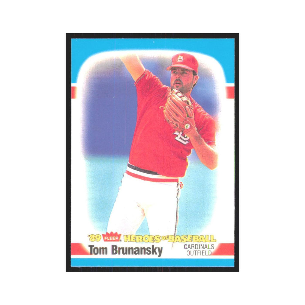 Tom Brunansky 1989 Fleer Heroes of Baseball #4.0 St. Louis Cardinals NM
