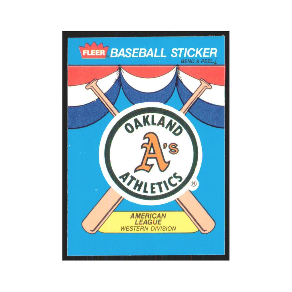 Team History 1989 Fleer Heroes of Baseball #nan Oakland Athletics NM