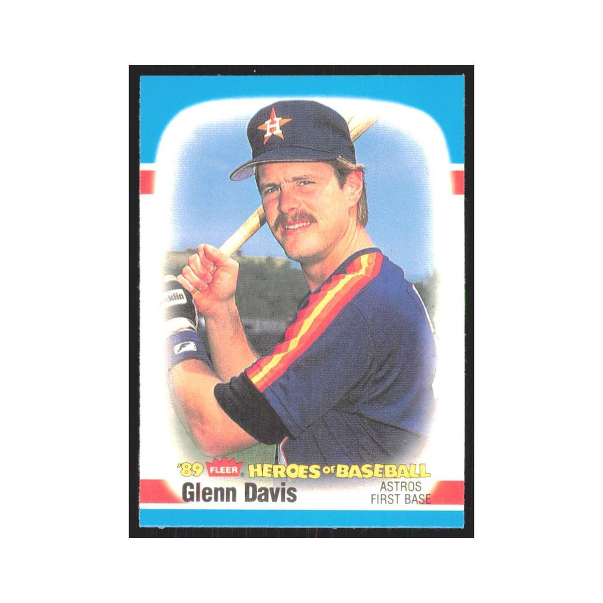 Glenn Davis 1989 Fleer Heroes of Baseball #11.0 Houston Astros Baseball Card NM