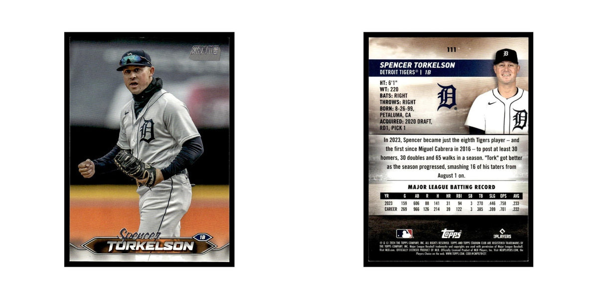 Spencer Torkelson 2024 Topps Stadium Club #111 Detroit Tigers Baseball Card NM