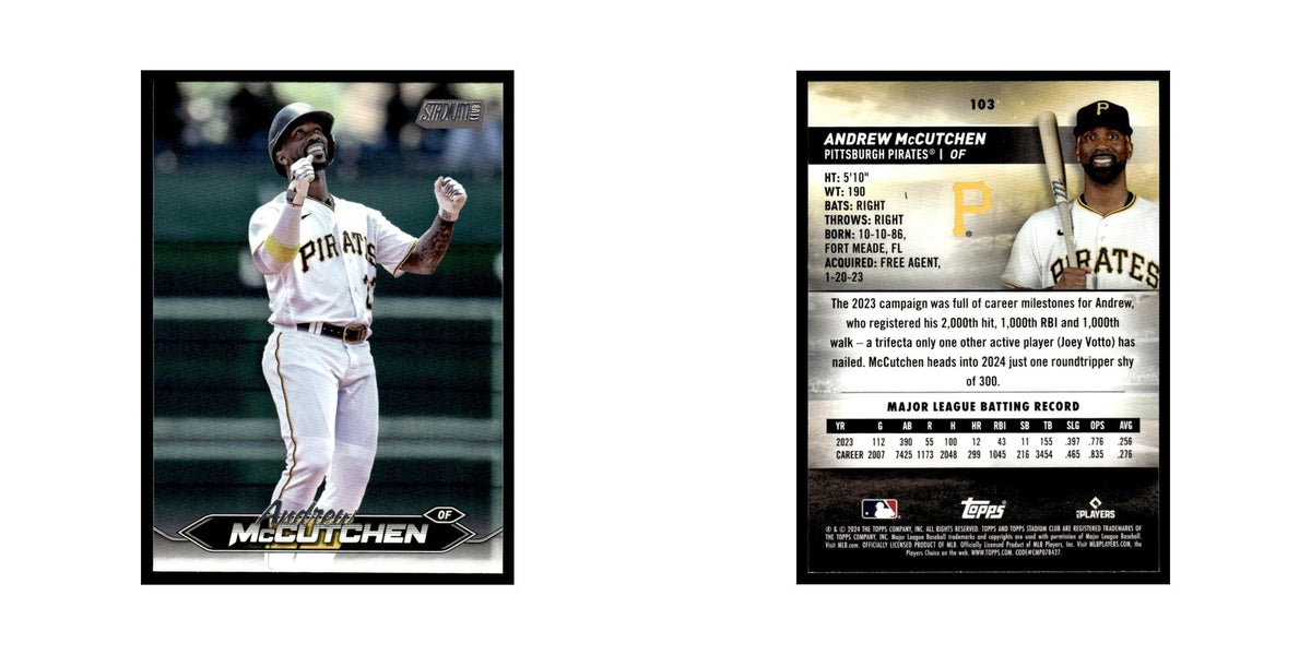 Andrew McCutchen 2024 Topps Stadium Club #103 Pittsburgh Pirates NM