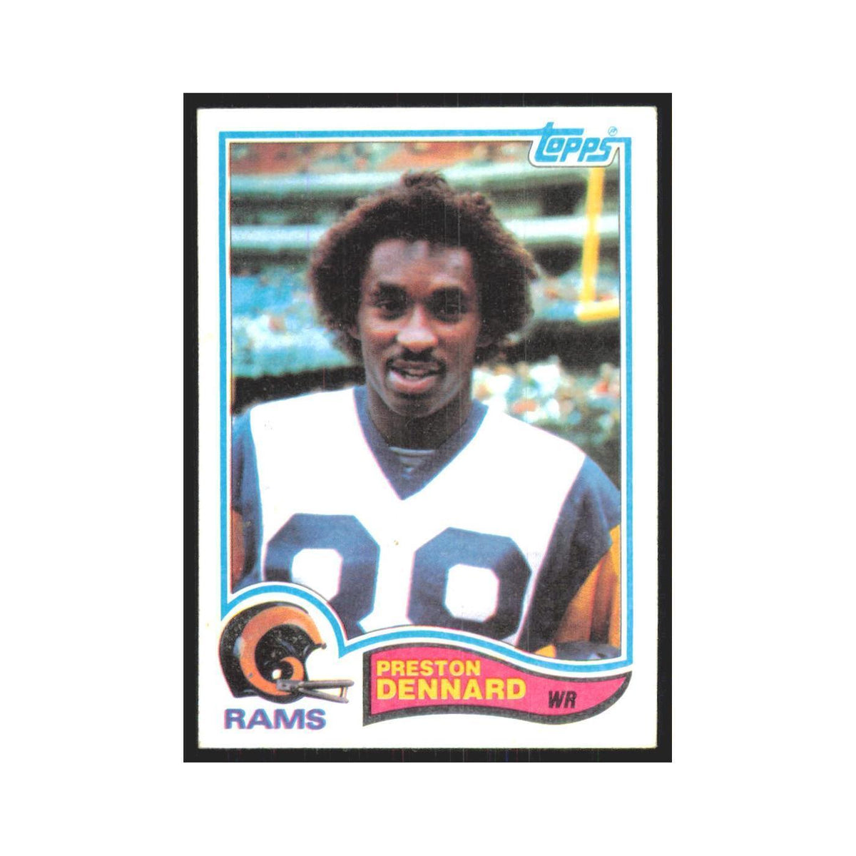 Preston Dennard 1982 Topps #373 Los Angeles Rams Football Card NM