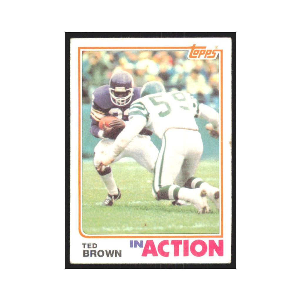 Ted Brown 1982 Topps #392 Minnesota Vikings Football Card NM