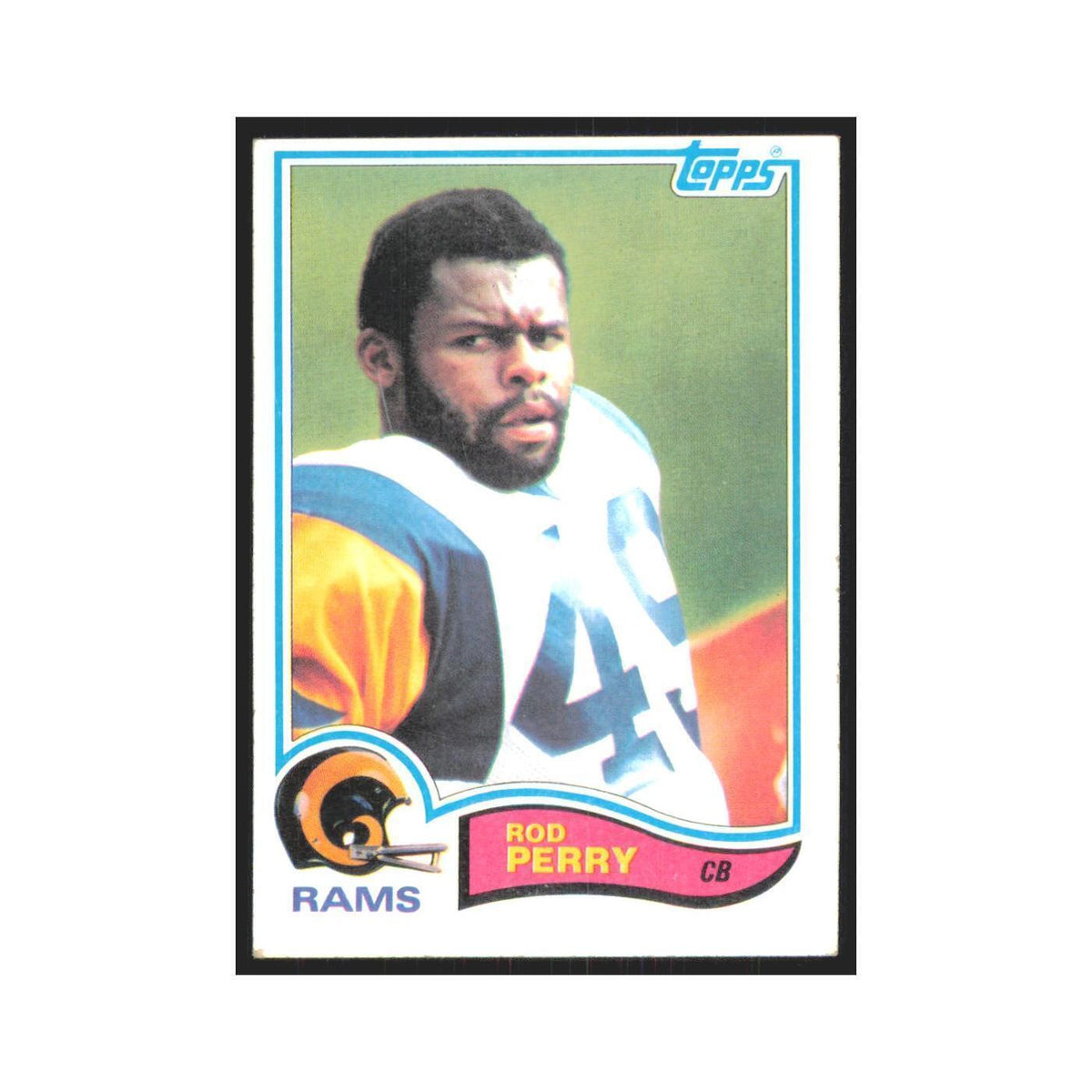 Rod Perry 1982 Topps #382 Los Angeles Rams Football Card NM