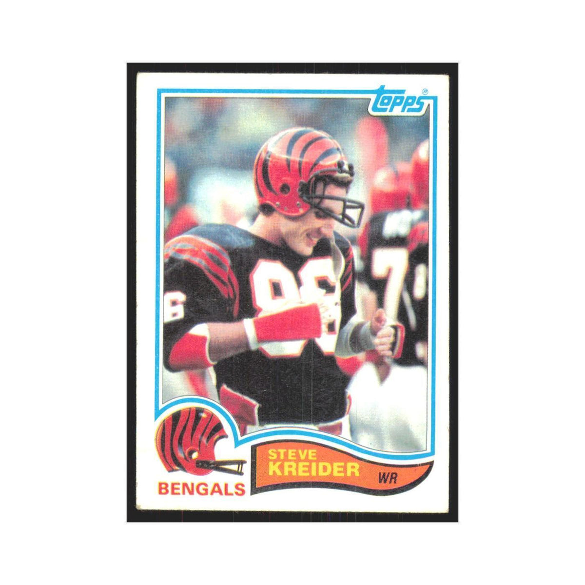 Steve Kreider 1982 Topps #49 Cincinnati Bengals Football Card NM