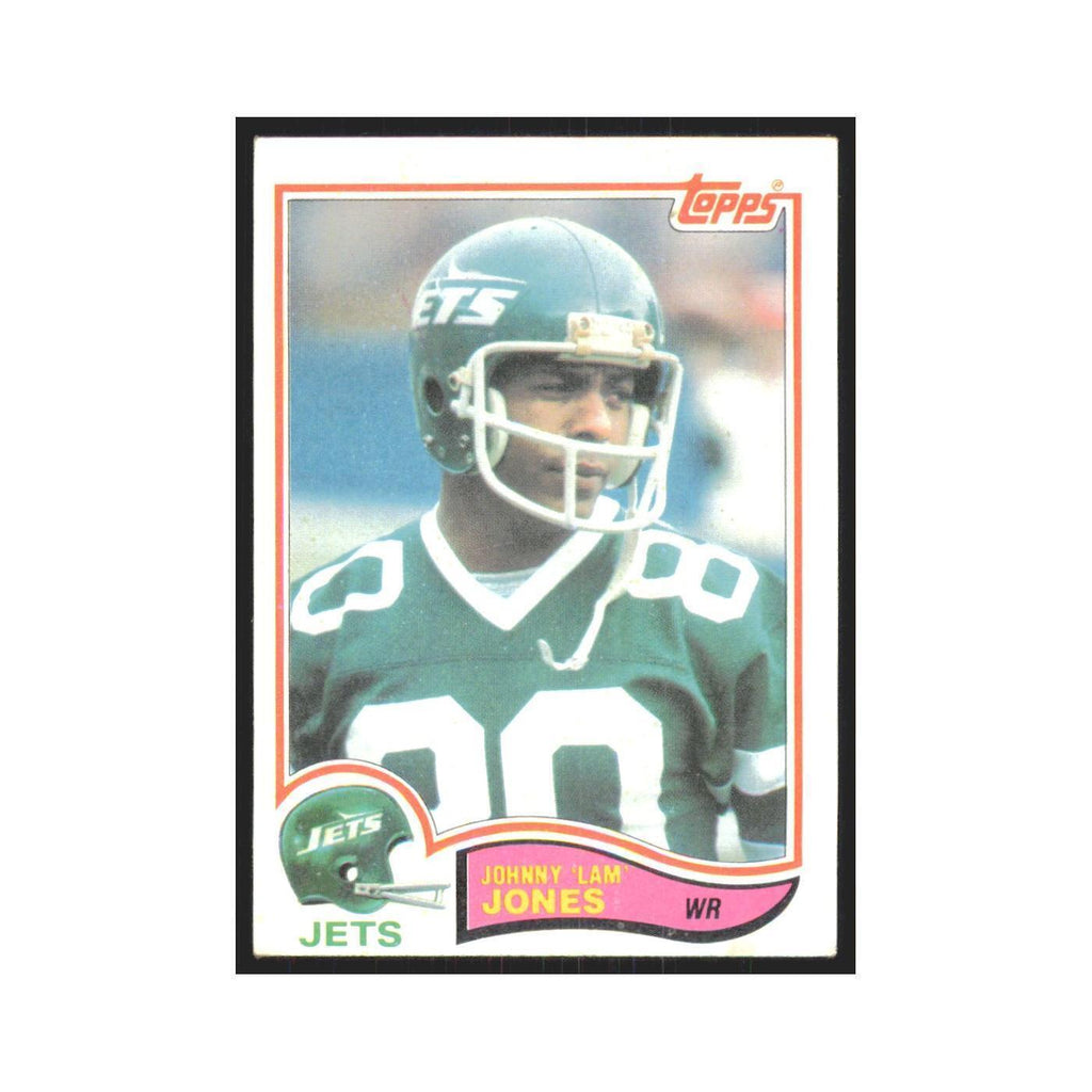 Lam Jones 1982 Topps #170 New York Jets Football Card NM