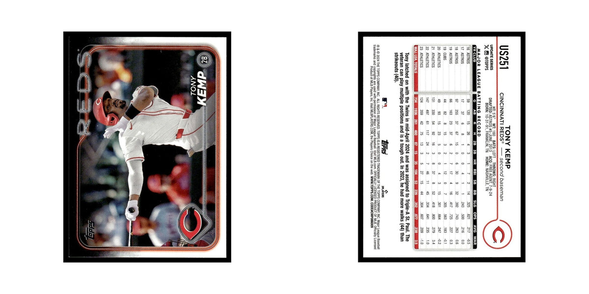 Tony Kemp 2024 Topps Update #US251 Cincinnati Reds Baseball Card NM