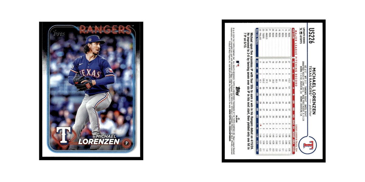 Michael Lorenzen 2024 Topps Update #US226 Texas Rangers Baseball Card NM
