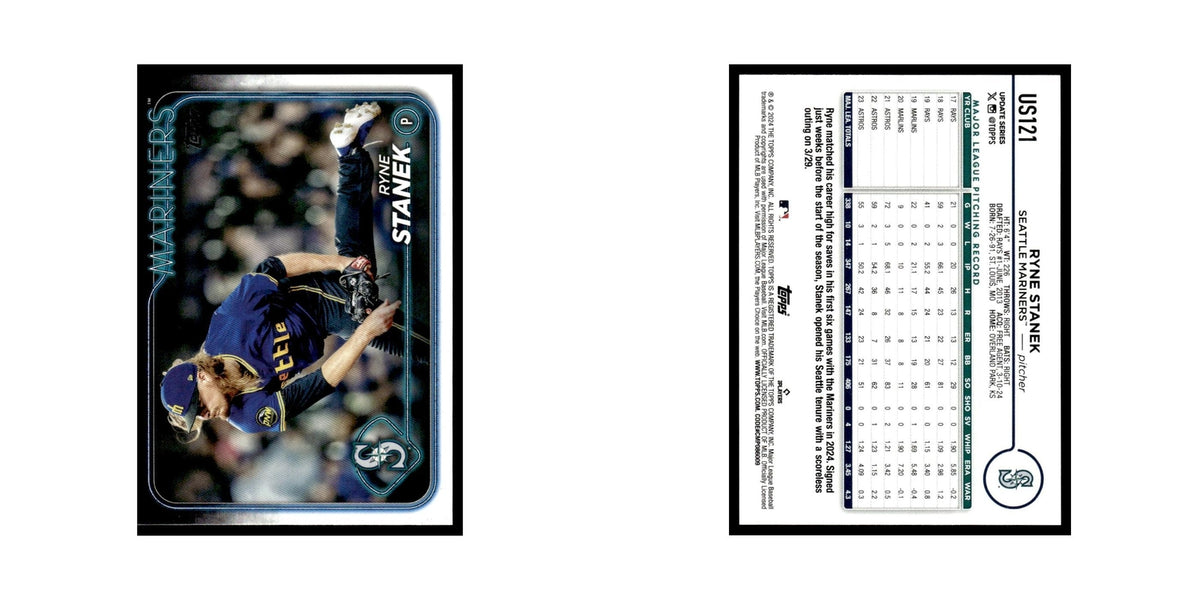 Ryne Stanek 2024 Topps Update #US121 Seattle Mariners Baseball Card NM