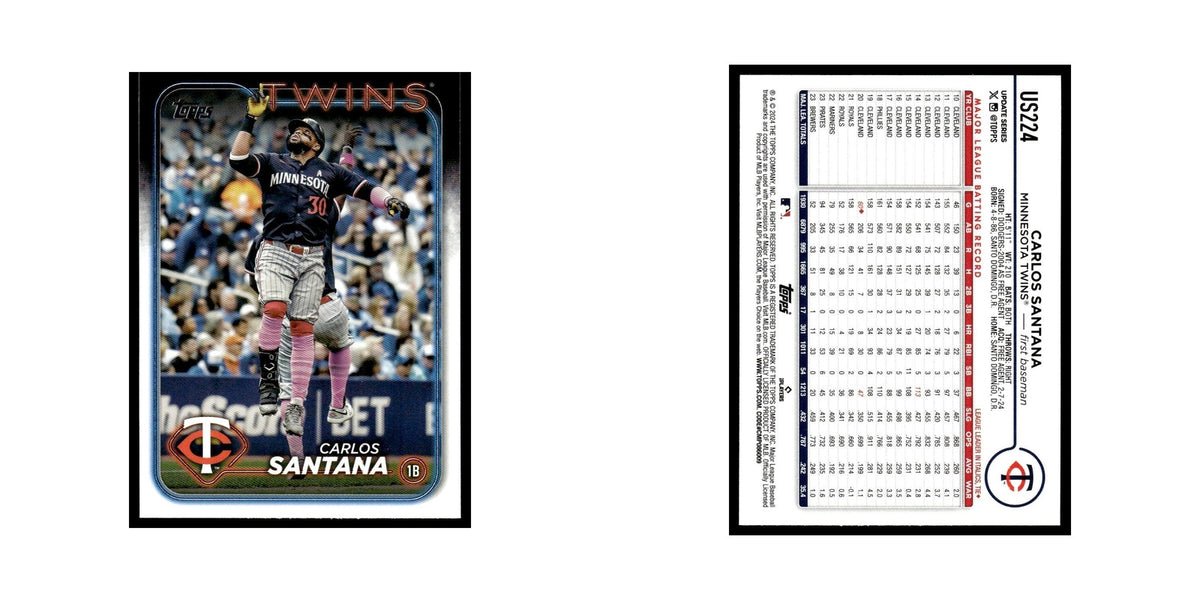 Carlos Santana 2024 Topps Update #US224 Minnesota Twins Baseball Card NM