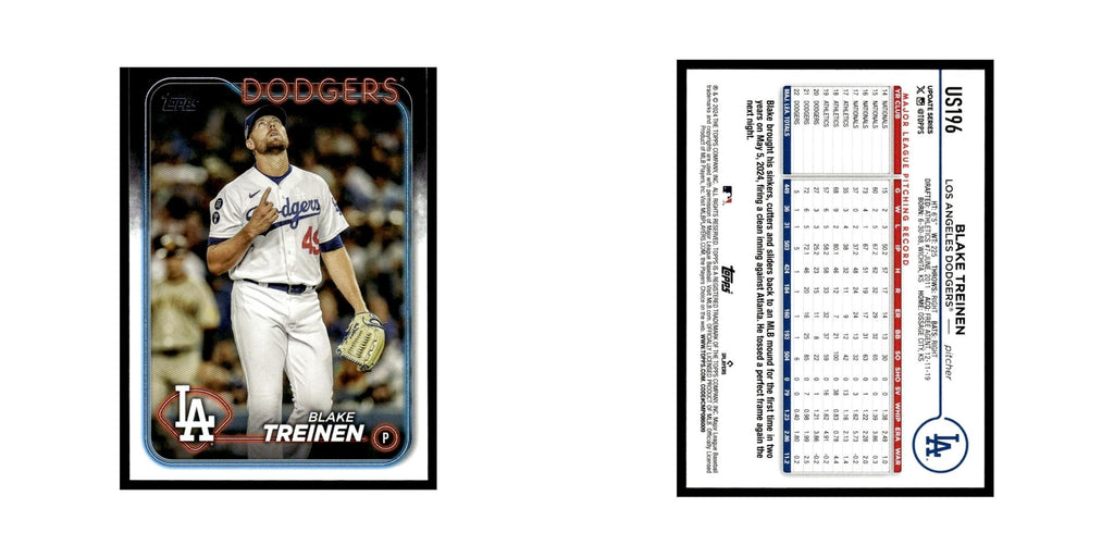 Blake Treinen 2024 Topps Update #US196 Los Angeles Dodgers Baseball Card NM
