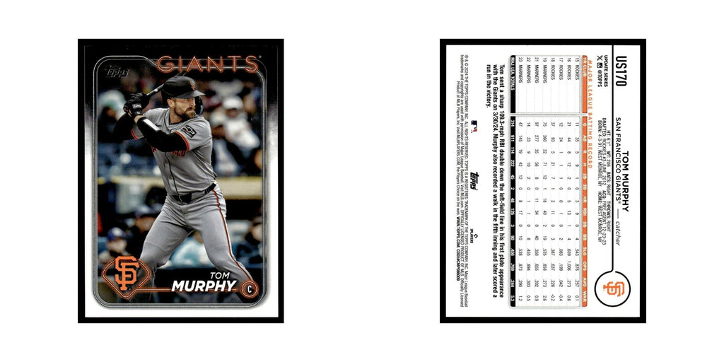 Tom Murphy 2024 Topps Update #US170 San Francisco Giants Baseball Card NM
